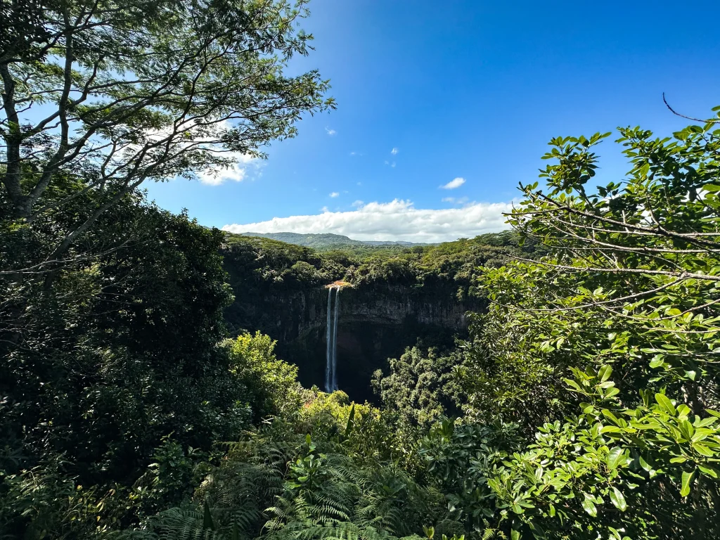 Chamarel Waterfall Scenic Viewpoint in Mauritius