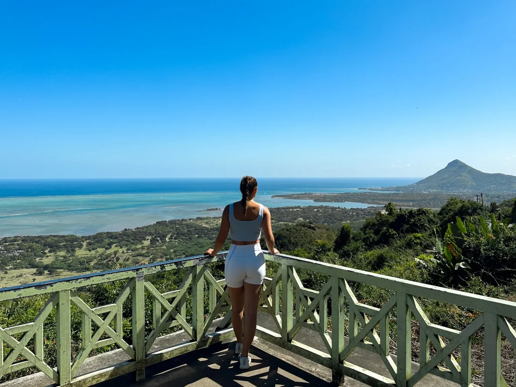 Stunning Mauritius Viewpoint with Traveler - Affordable Exploration Tips