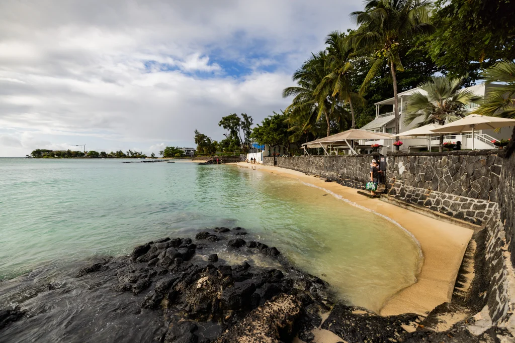 Ocean Beauty beachfront guest house in North Mauritius near Pereybere Beach with sea views and direct beach access